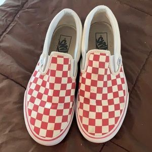 Red Checkered Vans